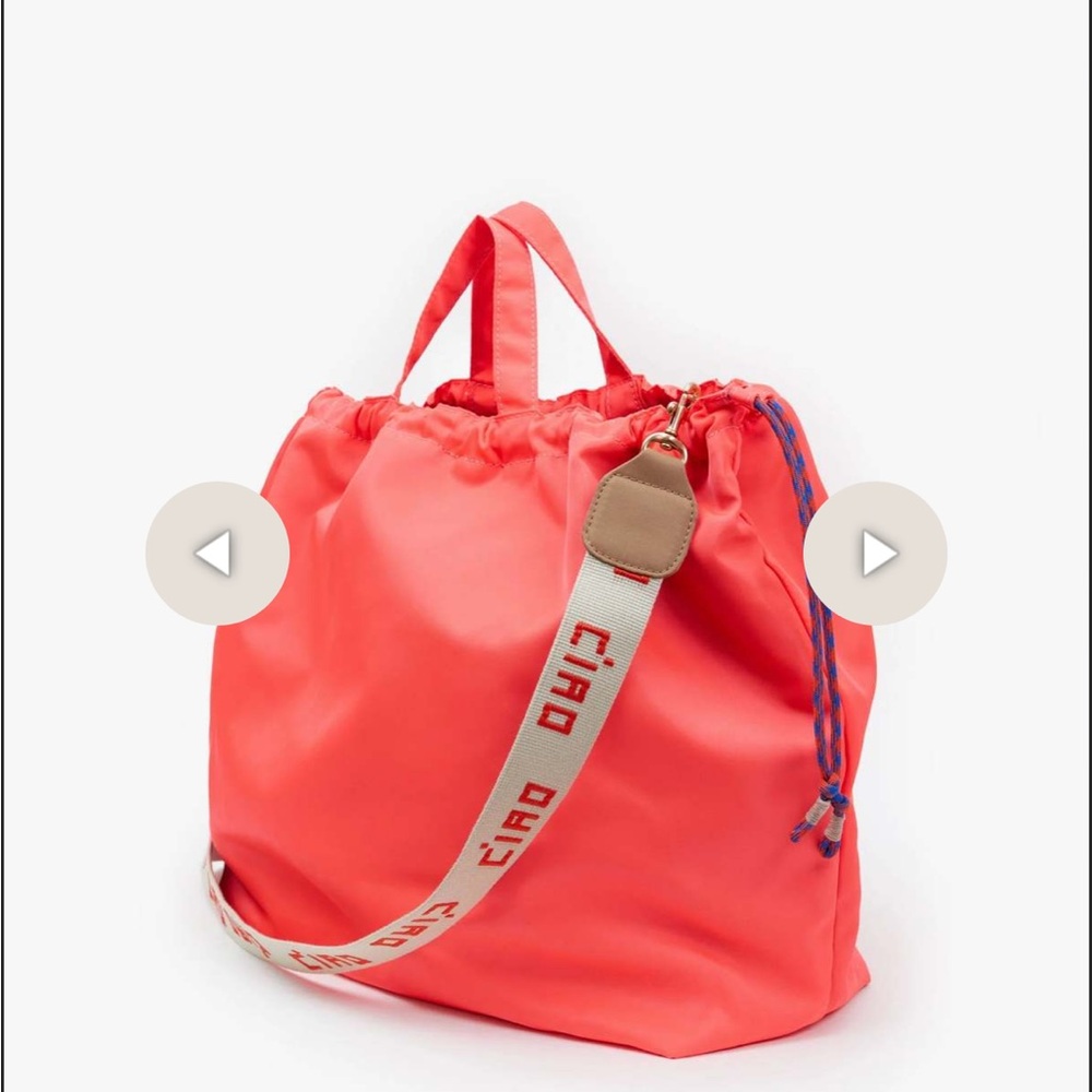 Clare V Sac Tout & Petit Vacances Set! Neon Coral